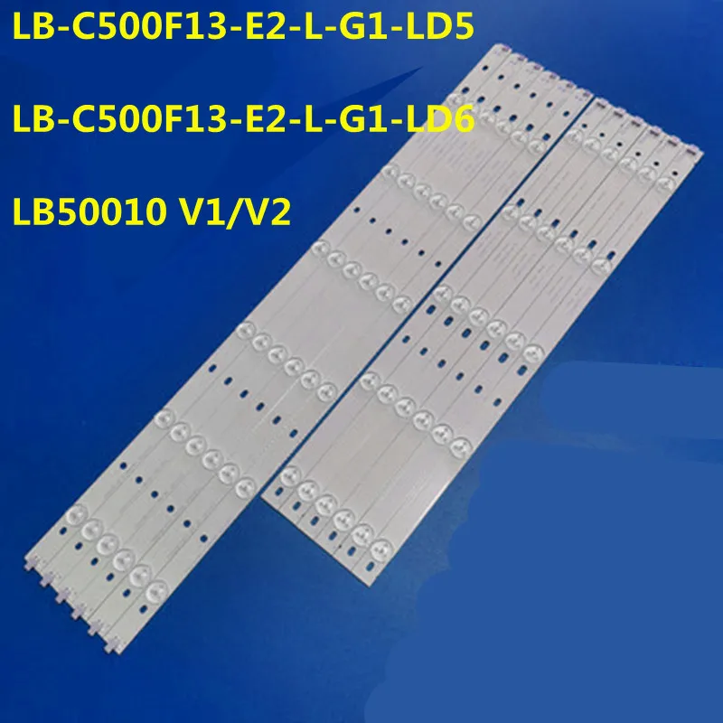 led backlight strip lb c500f13 e2 l g1 ld5 ld6 lb50010 v1 v2 para led50c2000i 50c2080i 50j2s l50a300m 50d3700i 50a1 50n1 12 pecas 01