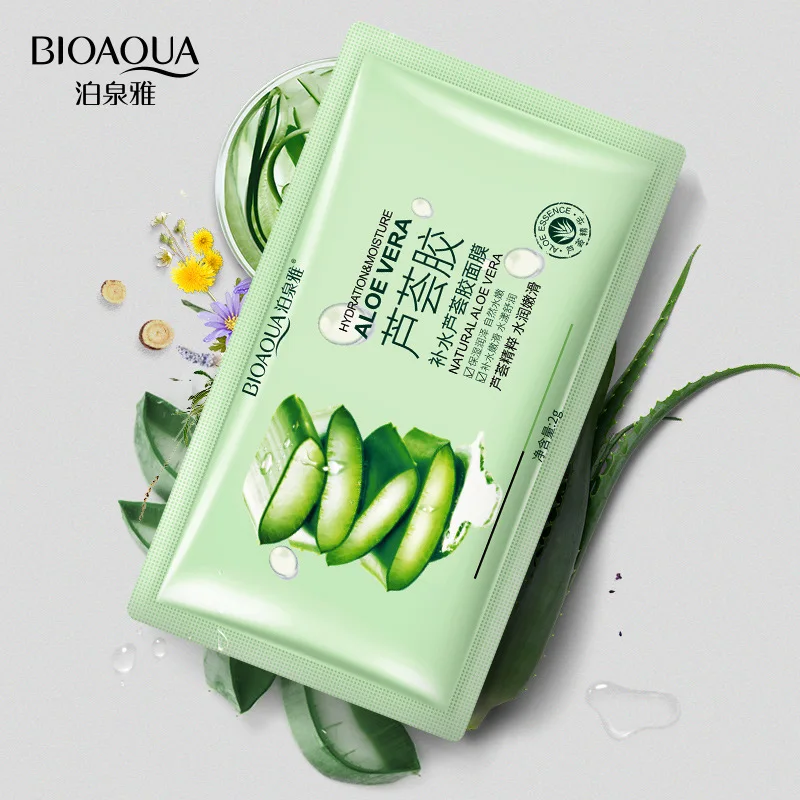 5/10/20 Pieces Aloe Moisturizing Facial Masks Remove Oil-control Depth Replenishment Hydrating Face Mask Skin Care Products