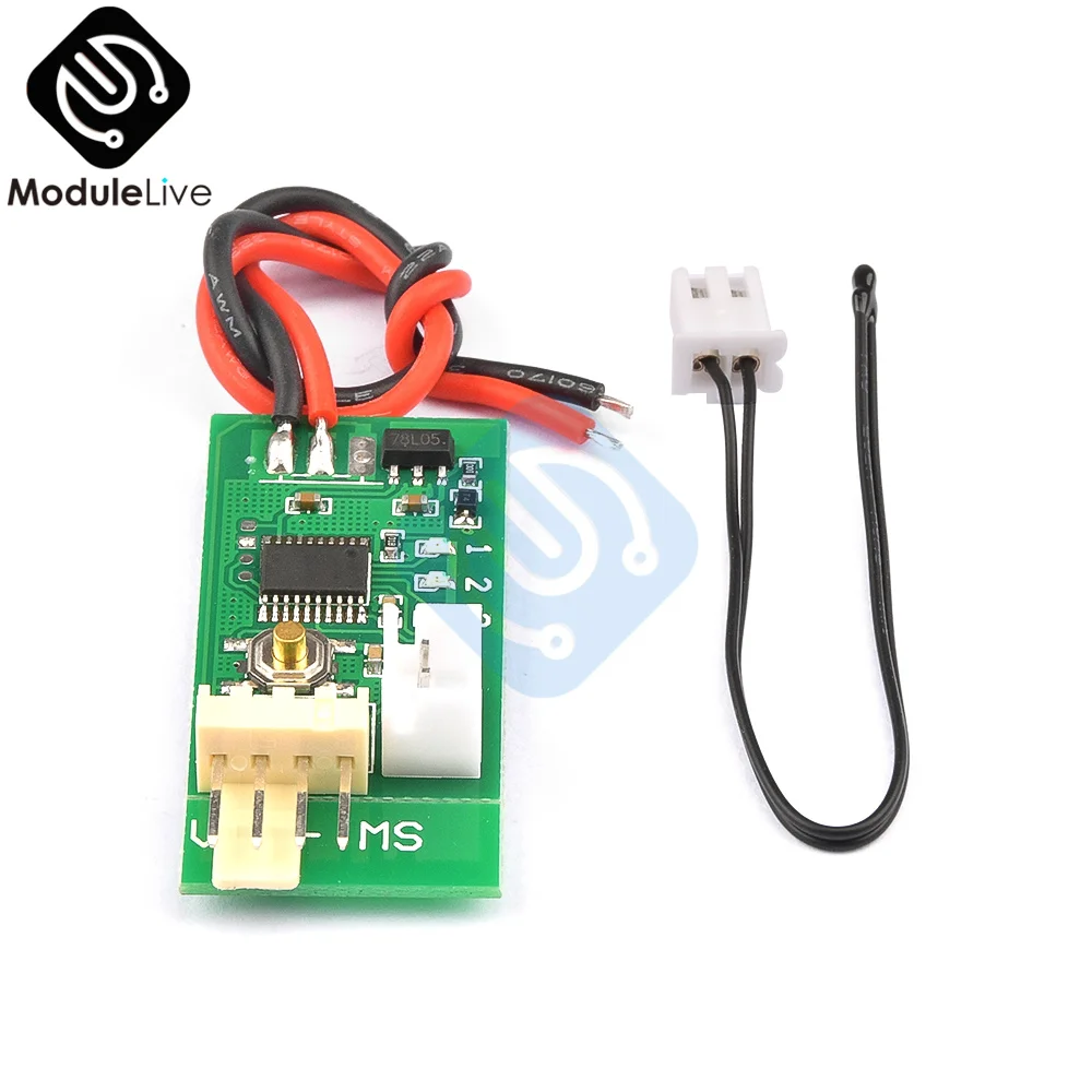 DC 12V PWM 4 Wire Line Fan Temperature Digital Control Controller Speed Regulation for PC Fan Alarm Module Board