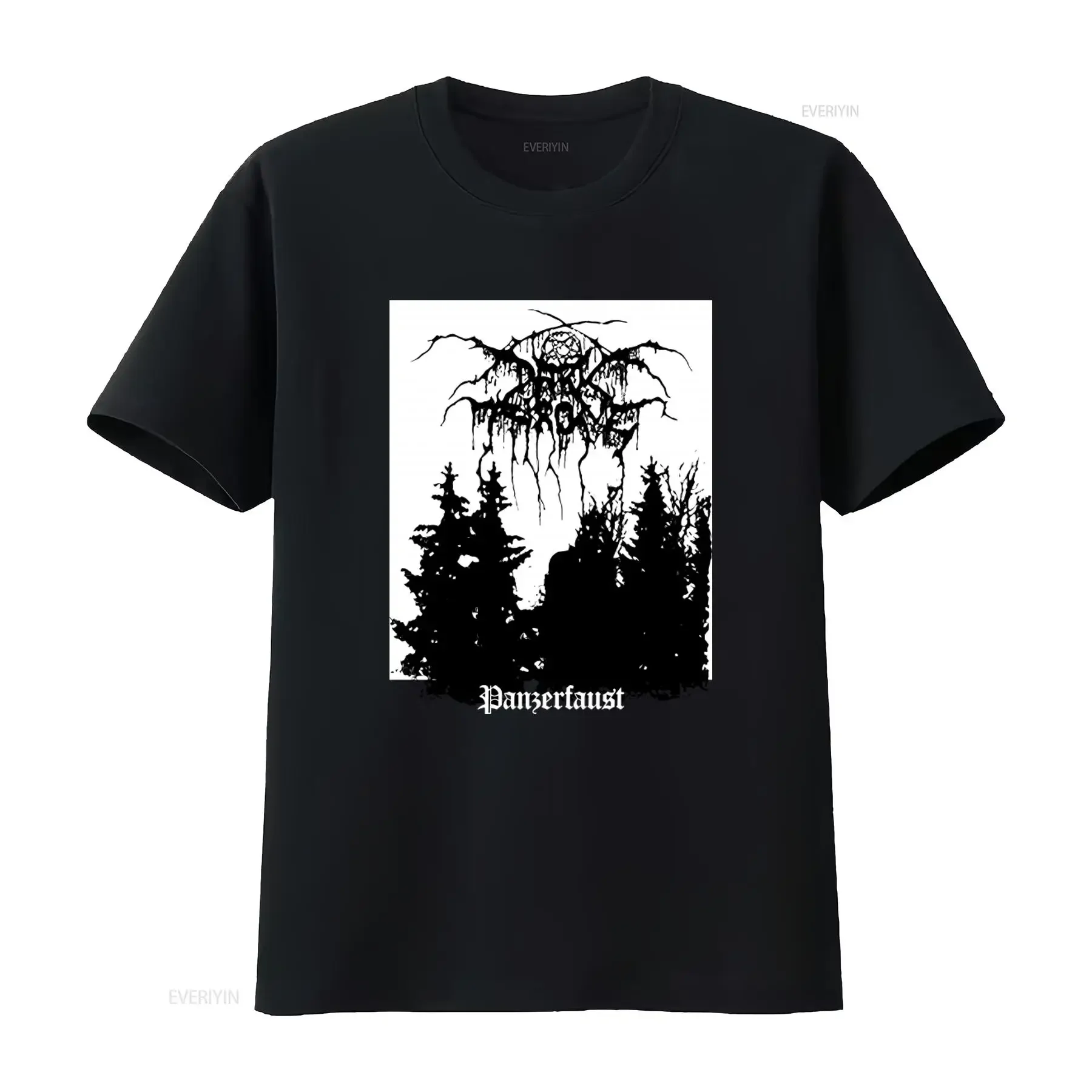 DARKTHRONE PANZERFAUST BLACK METAL T SHIRT RARE UNIQUE DESIGN FOR FANS vintage Washed homme Stylish Casual graphic