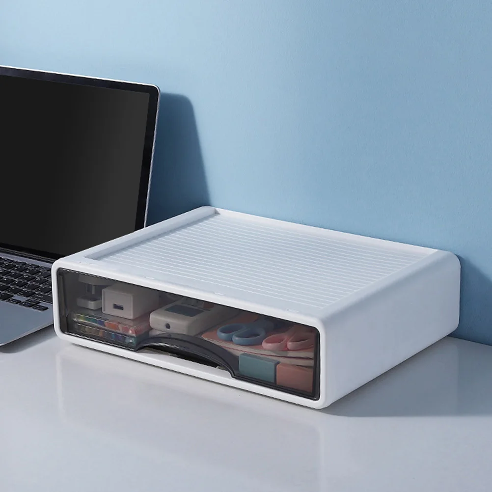 

Desk Storage Box Plastic Sundries Organizer Drawer Container Stackable Organizer Makeup Stationery Office Storage