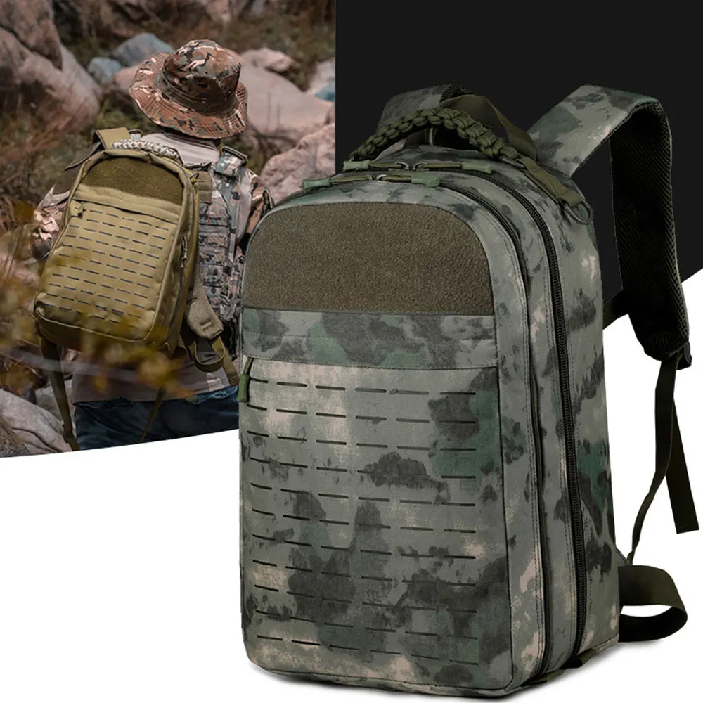 Military Fan Tactical Backpack Outdoor Hiking Bag Camouflage Mountaineering Rucksack MOLLE AVA223