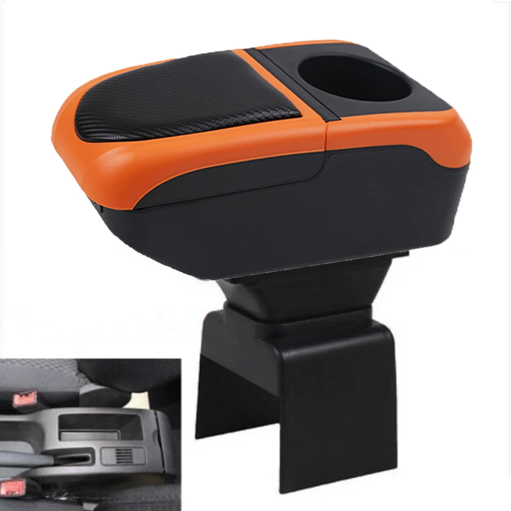 For Car Peugeot 307 Armrest Box Arm Elbow Rest Center Console Storage Case with Cup Holder USB Port