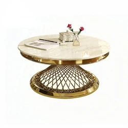 Home furniture round center table marble coffee tables modern luxury coffee table for living room