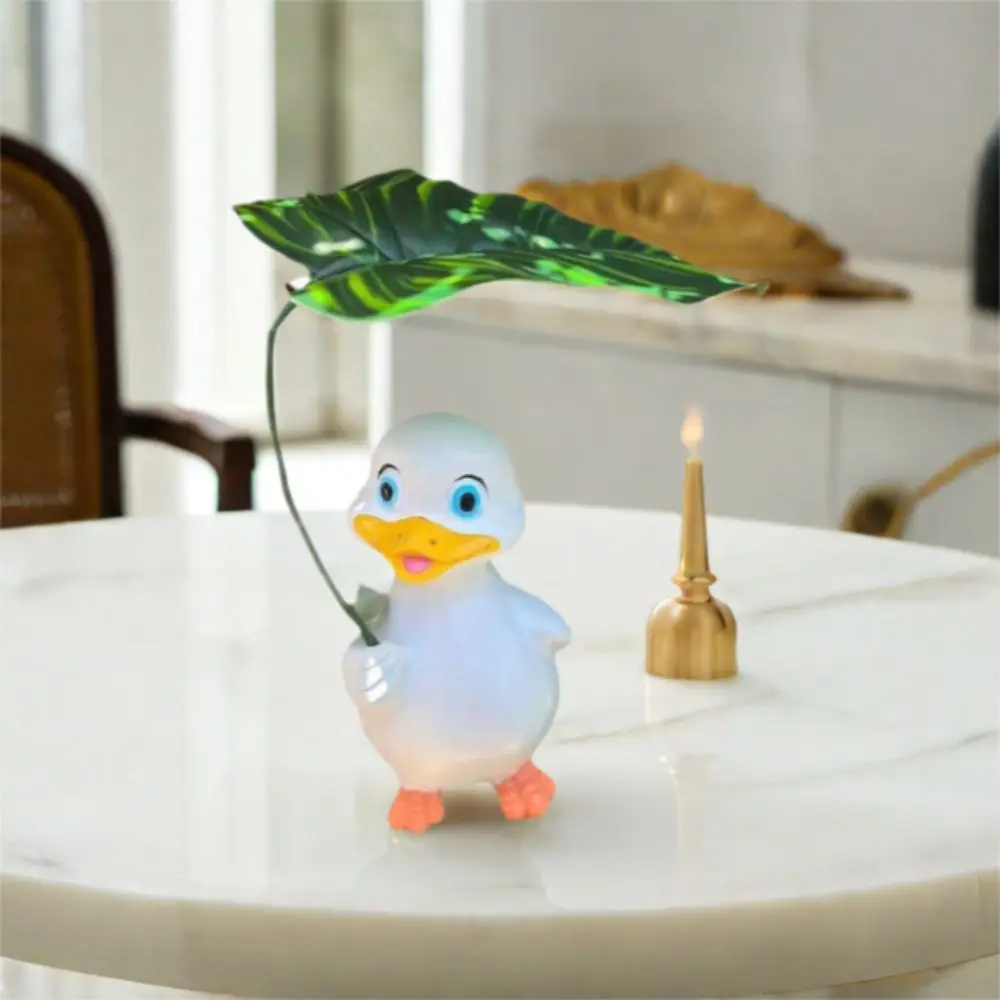 

Flower Pot Decoration Cartoon Duck Umbrella Ornament Resin Waterproof Animal Sculpture Cute Ducks Statue Courtyard