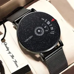 Student men's watch personality trend new black science and technology fashion all cool handsome gentleman leisure men's watch