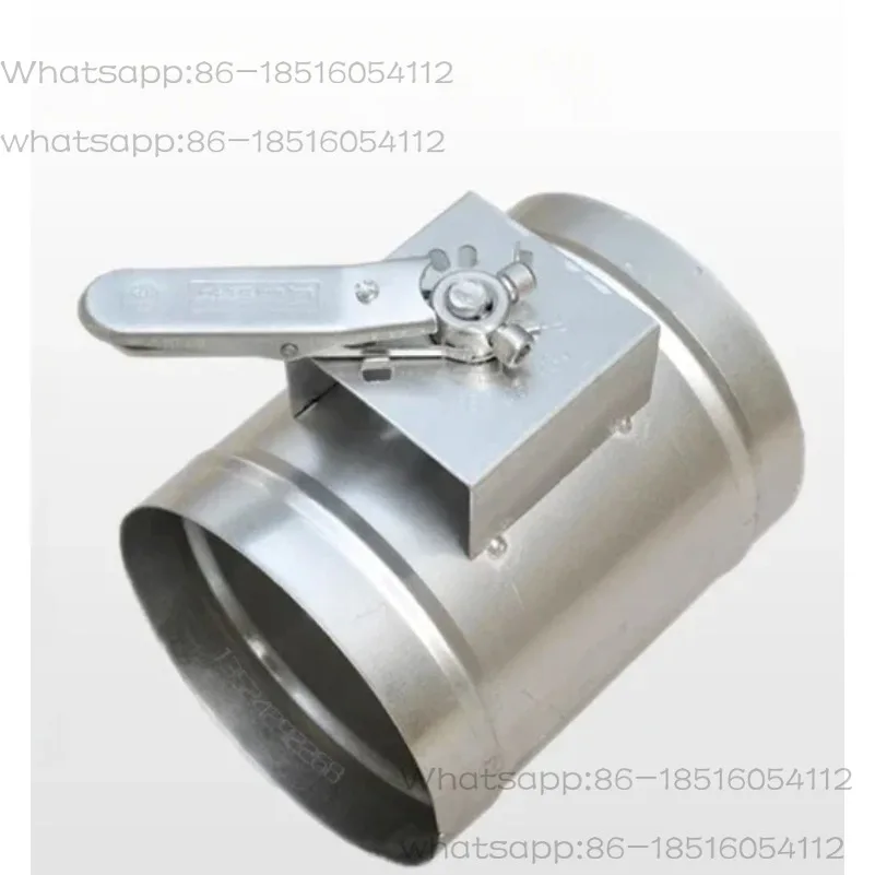 100mm 120mm 150mm 200mm Galvanized Iron Sheet Duct Damper Manual Air Volume Control Valve Butterfly Valves for Spiral Duct