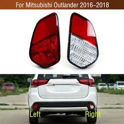 For Mitsubishi Outlander 2016 2017 2018 Car Rear Bumper Tail Parking Brake Light Warming Signal Reflector Lamp Cover No Bulb