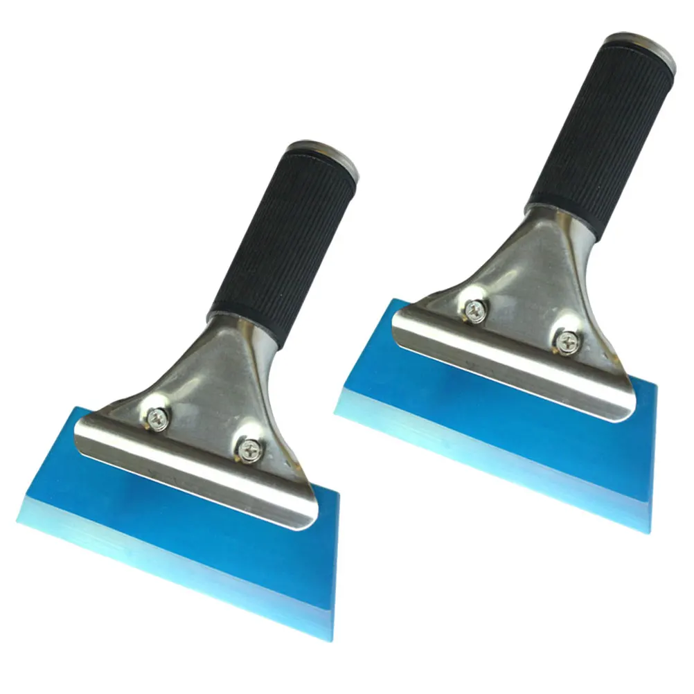 

2Pcs Multi Use Tpu Scraper for Car Film Sticker Application Scratch Free Snow Ice Remover Rain Replaceable Portable