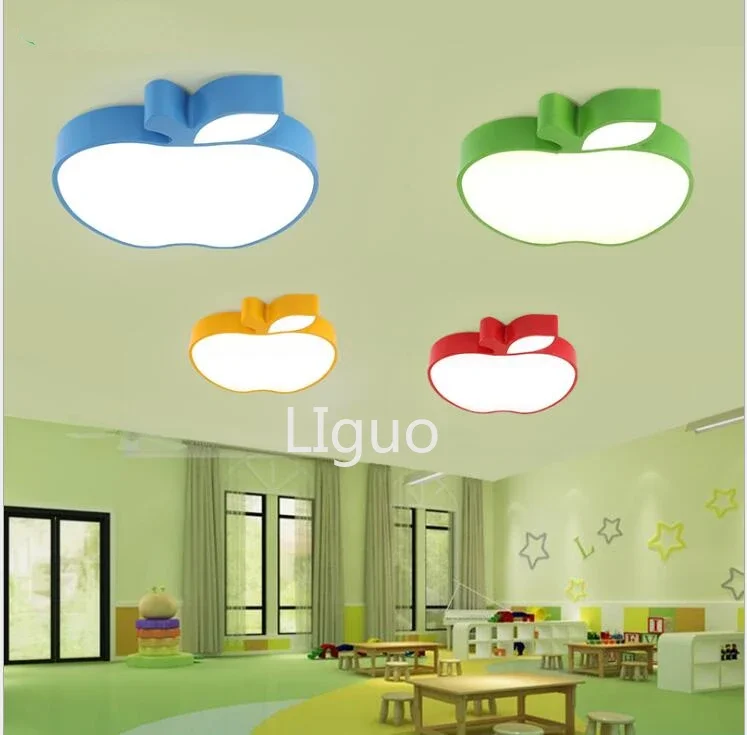 Colorful Apple Ceiling Lamps Kindergarten Hall  Children's led  Cartoon Early Childhood Education Garden  Childre