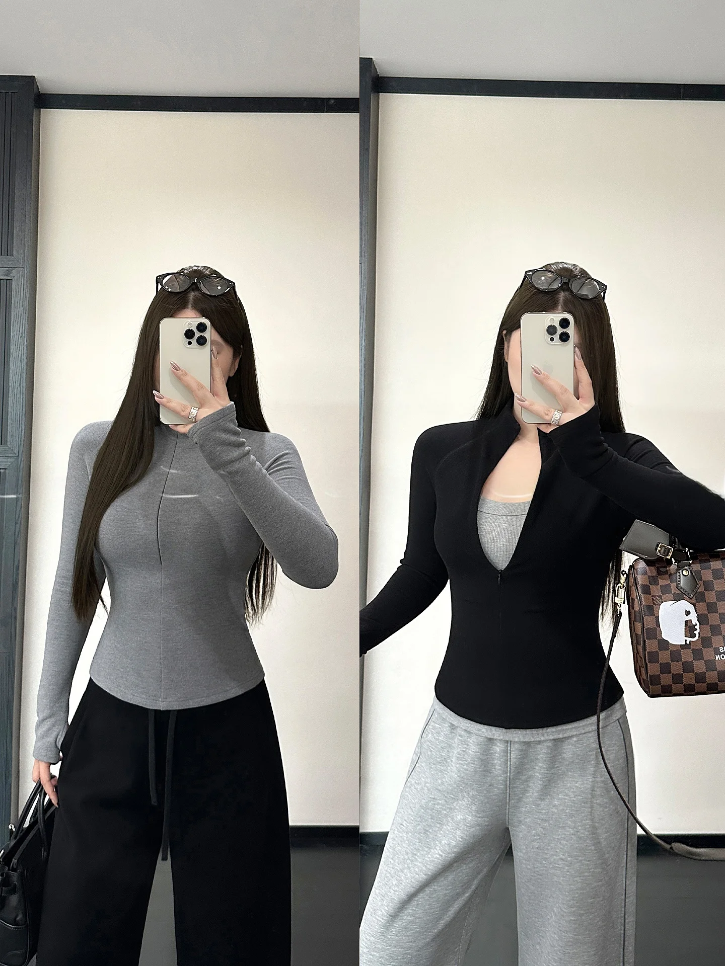 

Утягивающий базовый слой, топ с высоким воротником, двусторонняя бархатная универсальная внутренняя женская футболка Faion