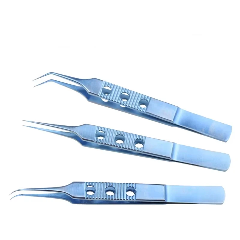 Titanium Pierse Colibri Corneal Forceps with Notched Ophthalmic Surgical Forceps Stainless Steel Tweezer
