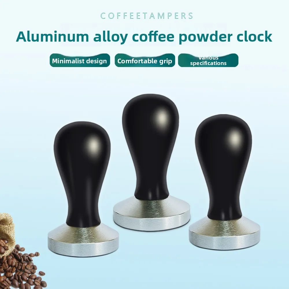53mm Italian-style solid wood handle coffee tamper, aluminum & rosewood distributor and tamper for coffee machines
