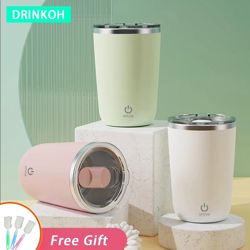 

350ml Automatic Mixing Cup Self Stirring Coffee Mug Electric Stainless Steel Rotating Milk Mug Magnetic Blending Water Bottle