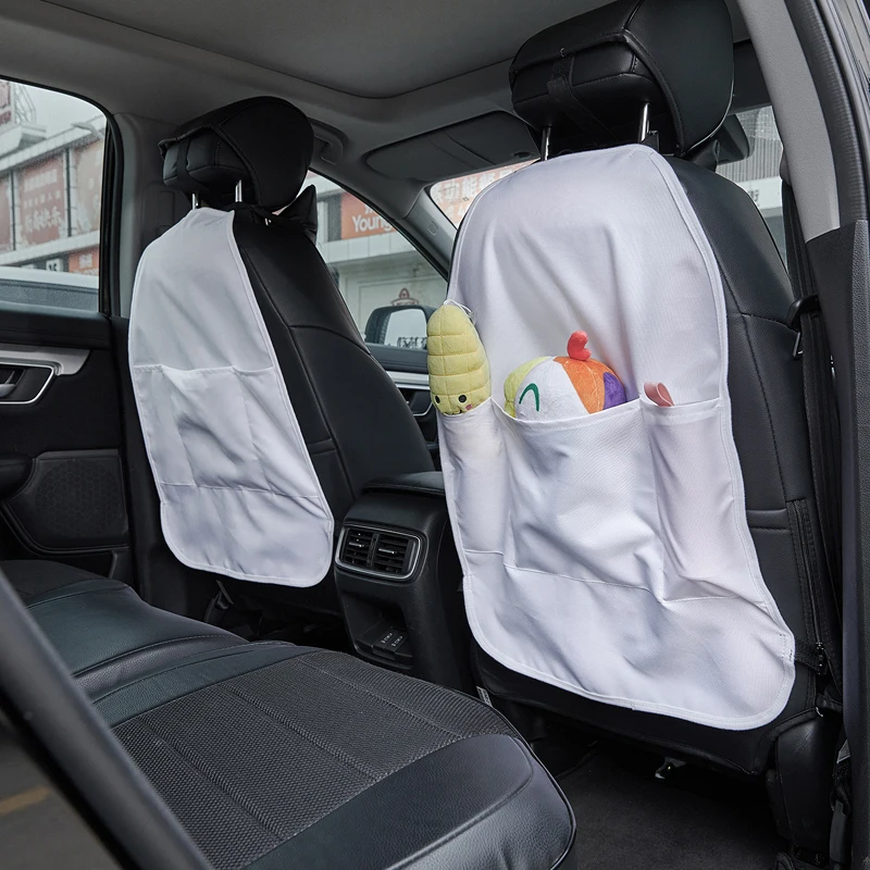 5pcs Bag Parts Sublimation DIY White Blank Linen Car Seat Storage Bags