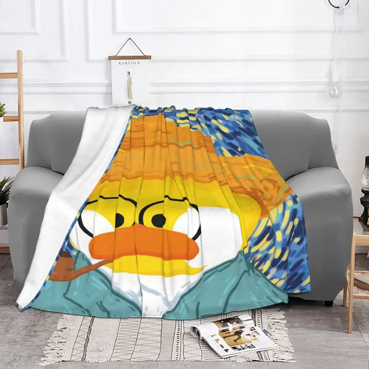 

Yellow Duck Baby Blankets Sofa Cover Flannel Summer Cartoon Animal Gift Kid Soft Throw Blankets for Sofa Couch Bedding Throws