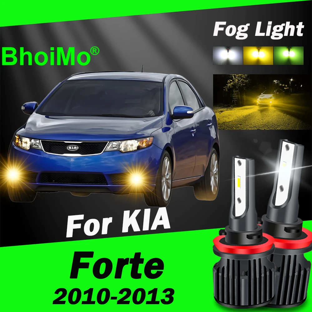 

BhoiMo For KIA Forte 2010 2013 Front Fog Light Lamp Led Bulb 2011 2012