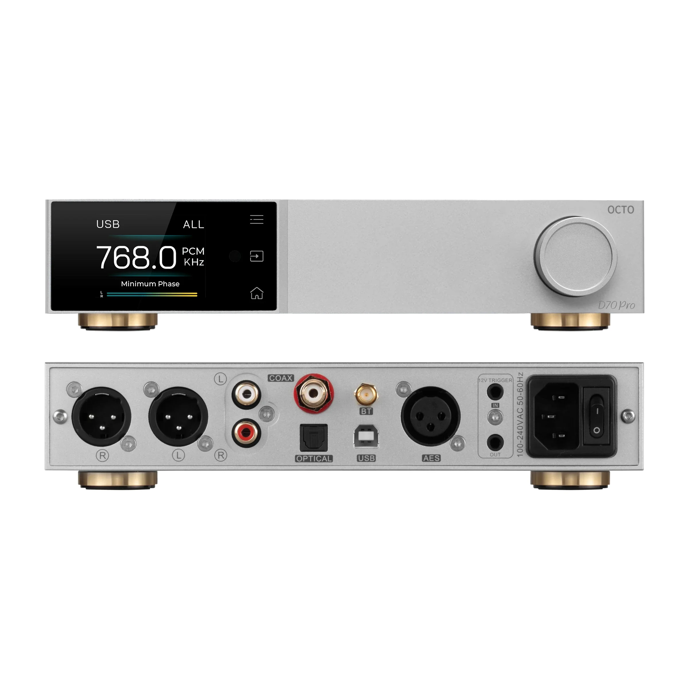 TOPPING D70 pro OCTO HiFi DAC Digital to Analog Converter with Eight CS43198 Chips Bluetooth 5.1 LDAC PCM768 DSD512 Audio Decode
