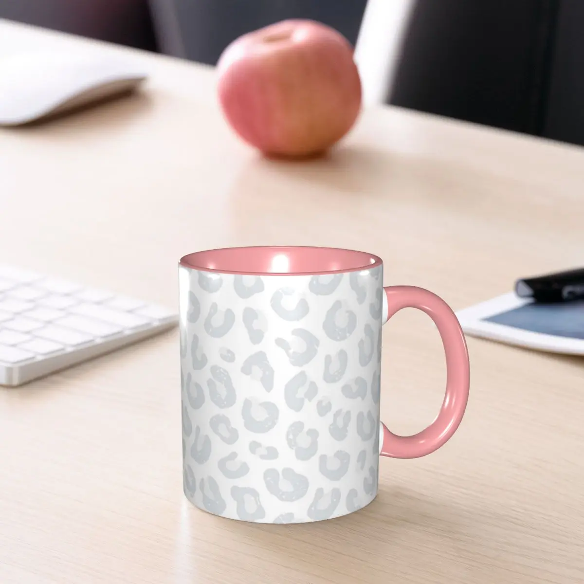 Leopard Print Mug Funny Ceramic Coffee Cups Tea Mugs Milk Cup Drinkware Gift for Woman Man