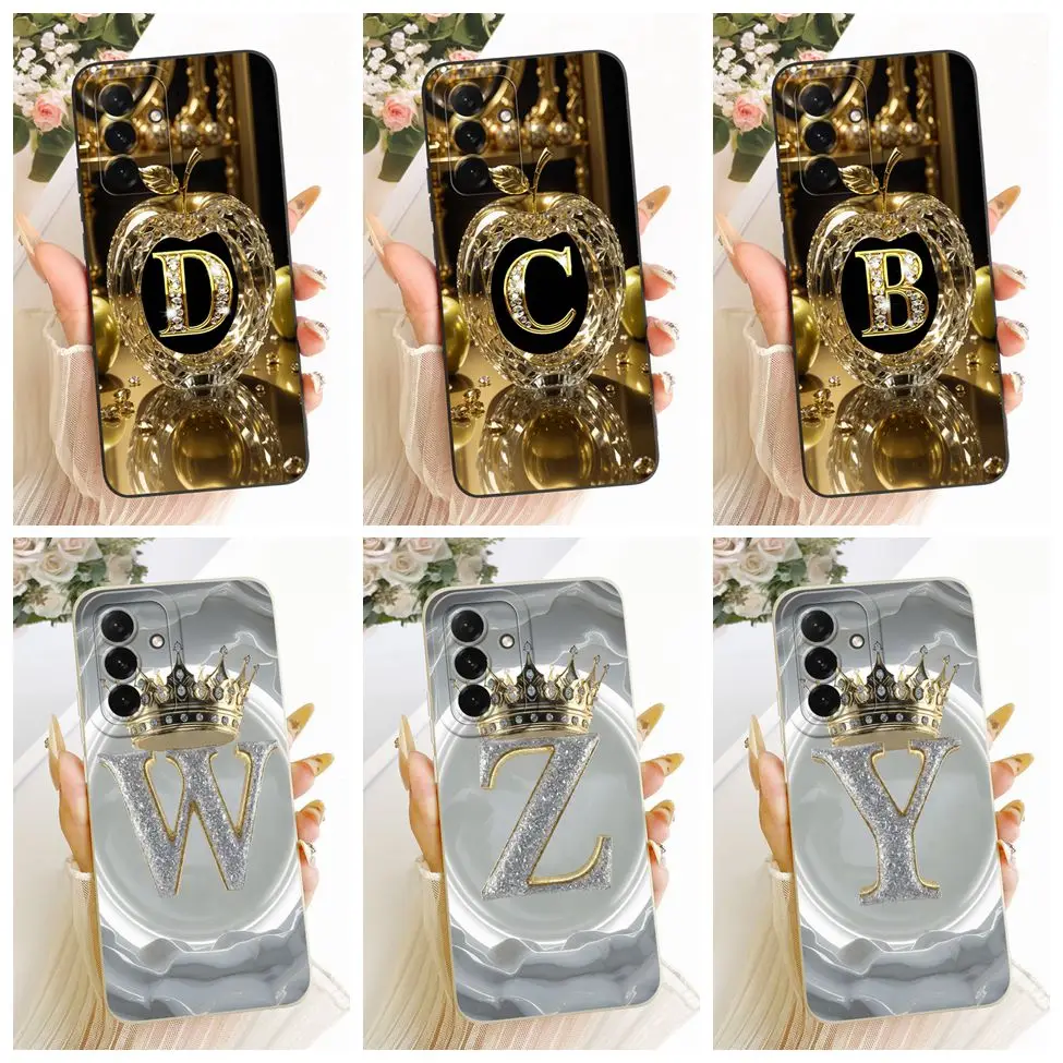 For Samsung A36 5G Case Silicone Fashion Letters Cool Crown 2D Painted Funda For Samsung Galaxy A36 5G Casing SM-A366E SM-A366B