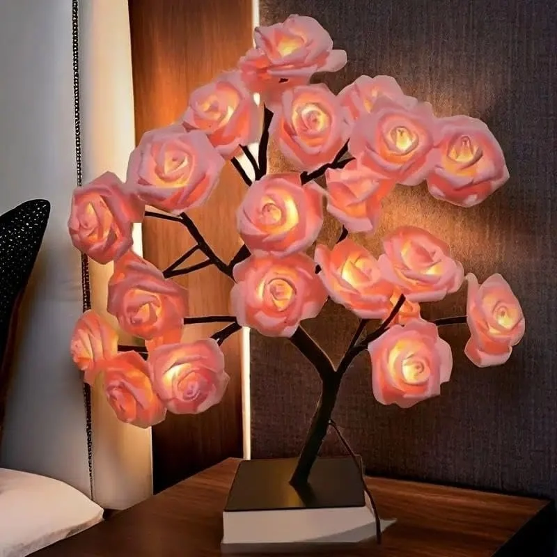 

Romantic Bedroom Night Light, Proposal Gift Valentine's Day Rose Light Tree