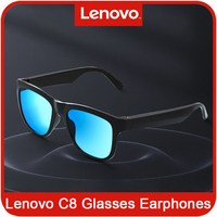 Original Lenovo Lecoo C8 Glasses Earphones Wireless Bluetooth 5.0 Outdoor Sport Earbuds HiFi Stereo HD Call Headset Long Standby