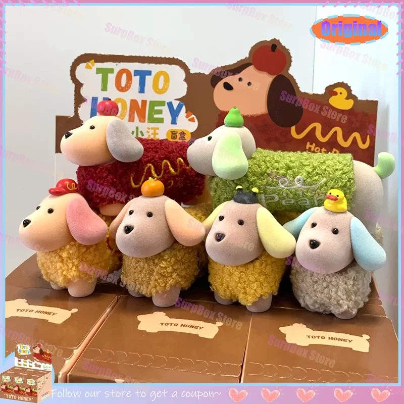 

Оригинальный сладкий сердце, маленький щенок, украшение для слепых коробки, креативная милая настольная модная игрушка, фигурка собаки, коллекционная слепая коробка