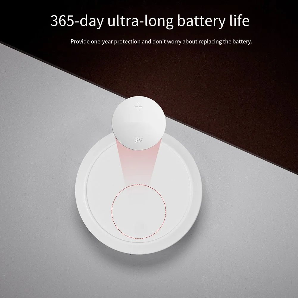 CR2032-Powered For Zigbee3.0 SOS Button for Tuya Platform with Real-Time Smartphone Alerts and Low Standby Current
