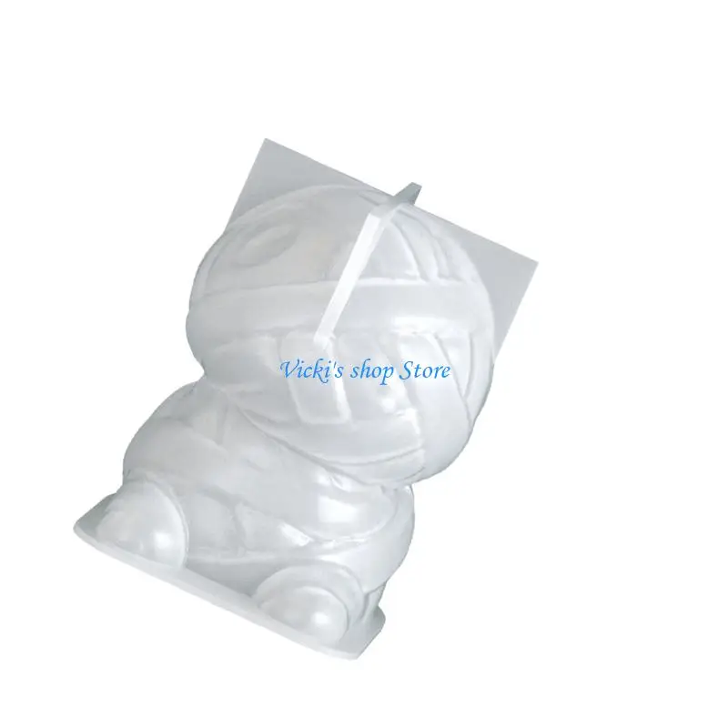 Mummies Figurine Craft Mold Easy Release Silicone Mold for Halloween Decoration