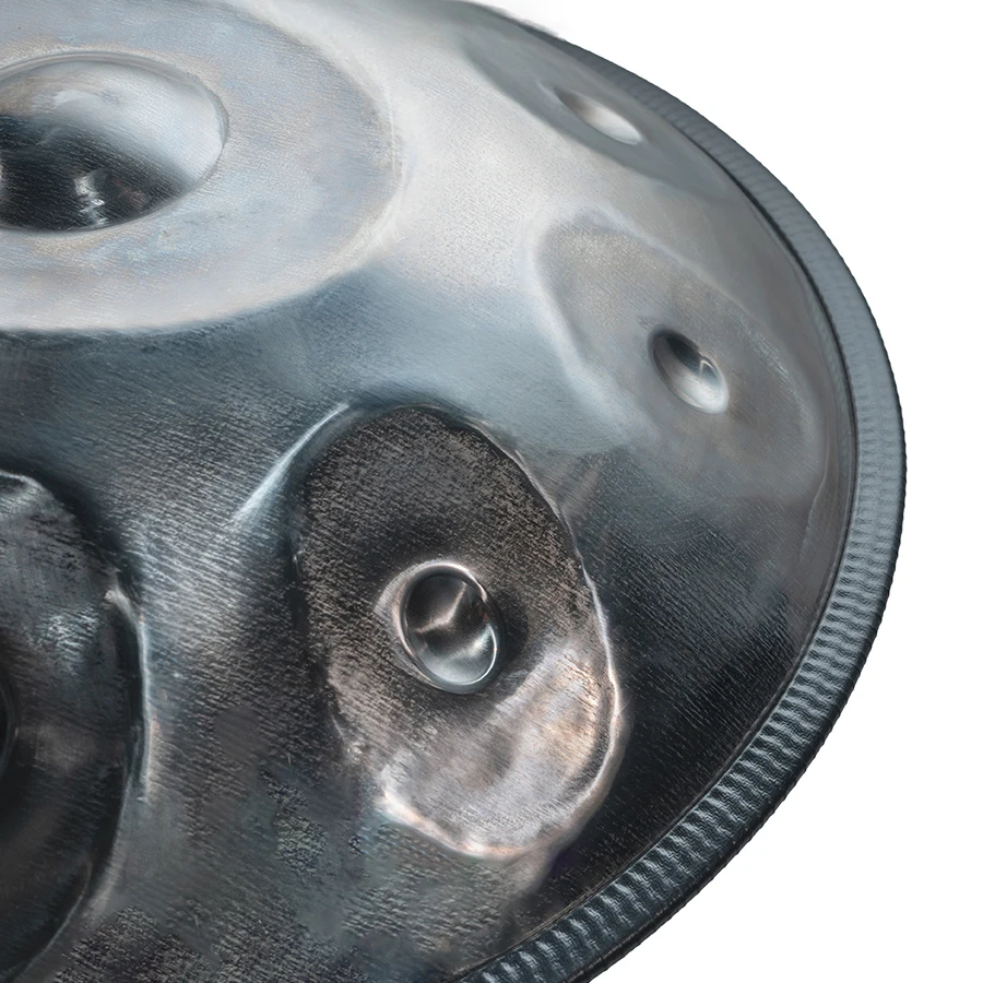 Professional Custom Healing Musical Instrument, Pure Hand-polished 9-note Mini Silver Mirror Handpan