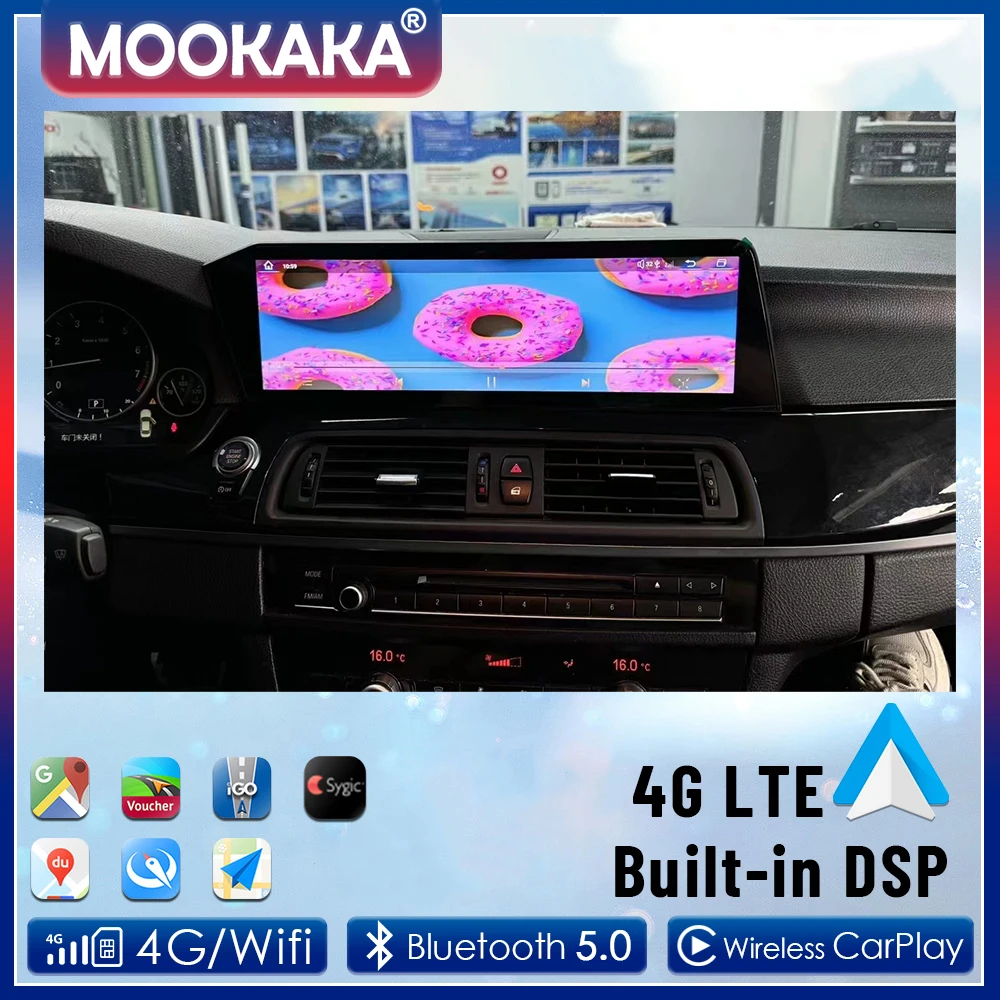 

Android 13,0 для BMW 5 серии 2010-2017, автомобильное радио, мультимедийный плеер, стерео, GPS-навигация, головное устройство Carplay, сенсорный экран 14,9 дюйма
