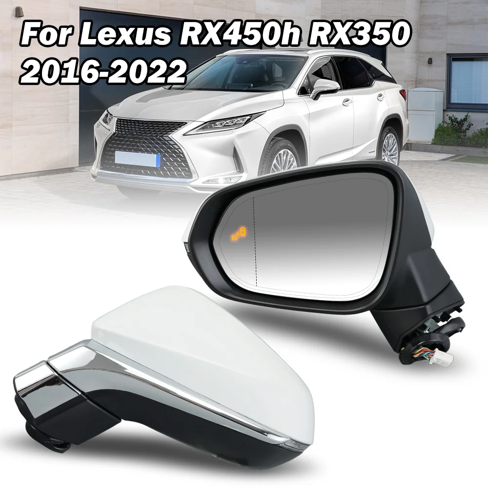 

15 Pins Rearview Mirror Assembly For Lexus RX450h RX350 2016-2022 Blind Spot Indicator Auto Dim Memory Door Mirror Accessories