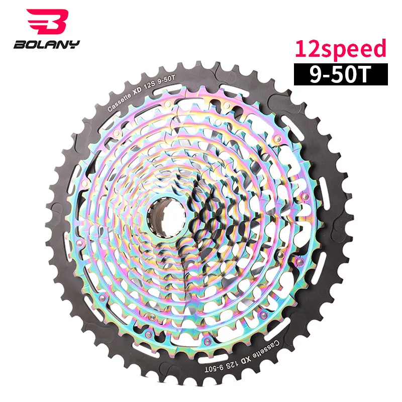 

Mountain Bike Xd Freewheel 11/12 Speed 9-50T Cassette Freewheel Rainbow Cassette Ultralight Alloy Steel plate Bicycle Part