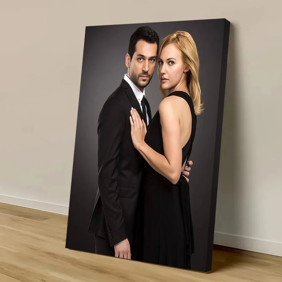 Póster de Lienzo Impreso Personalizado, Póster de Anime y Videojuegos, Pintura con Tu Foto, Regalo Personalizado, Figura Personalizada, Decoración del Hogar con Animales y Mascotas