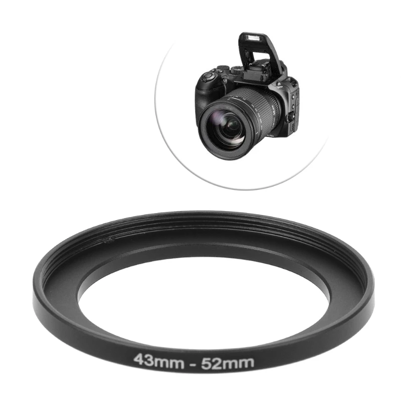 DX62 43 mm tot 52 mm metalen opstapringen lensadapter filter camera gereedschap accessoires nieuw