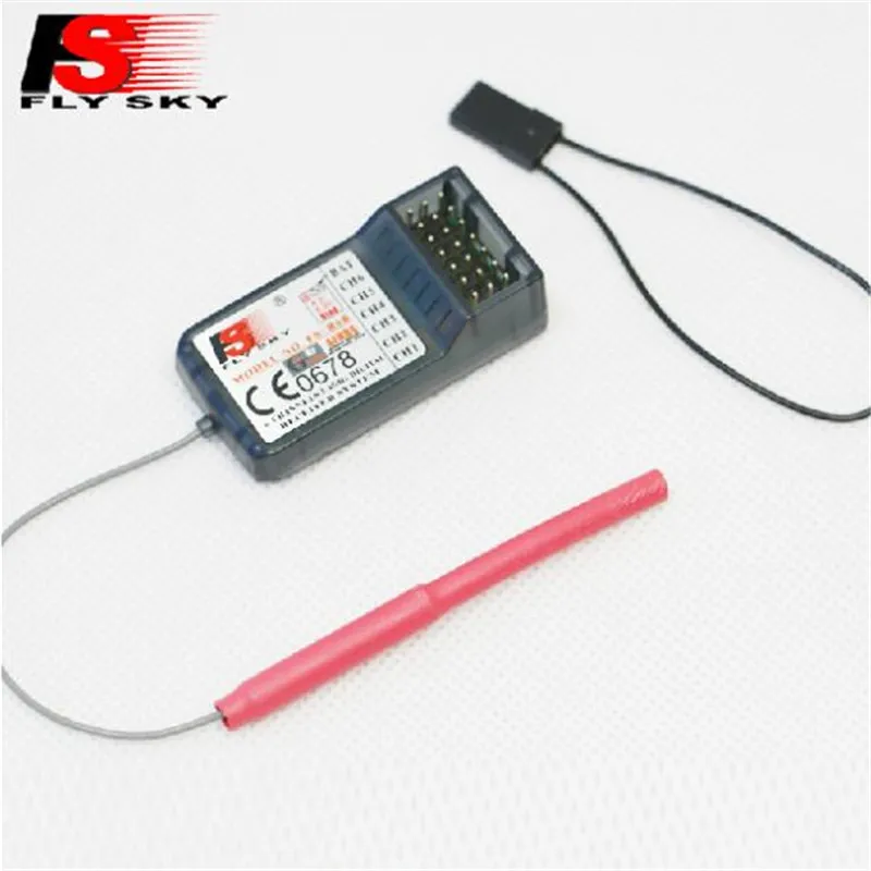 Free shipping 100% Genuine FlySky FS-R6B 2.4Ghz Receiver for FS-T6 2.4G 6 Channel Transmitter Radio Replacement