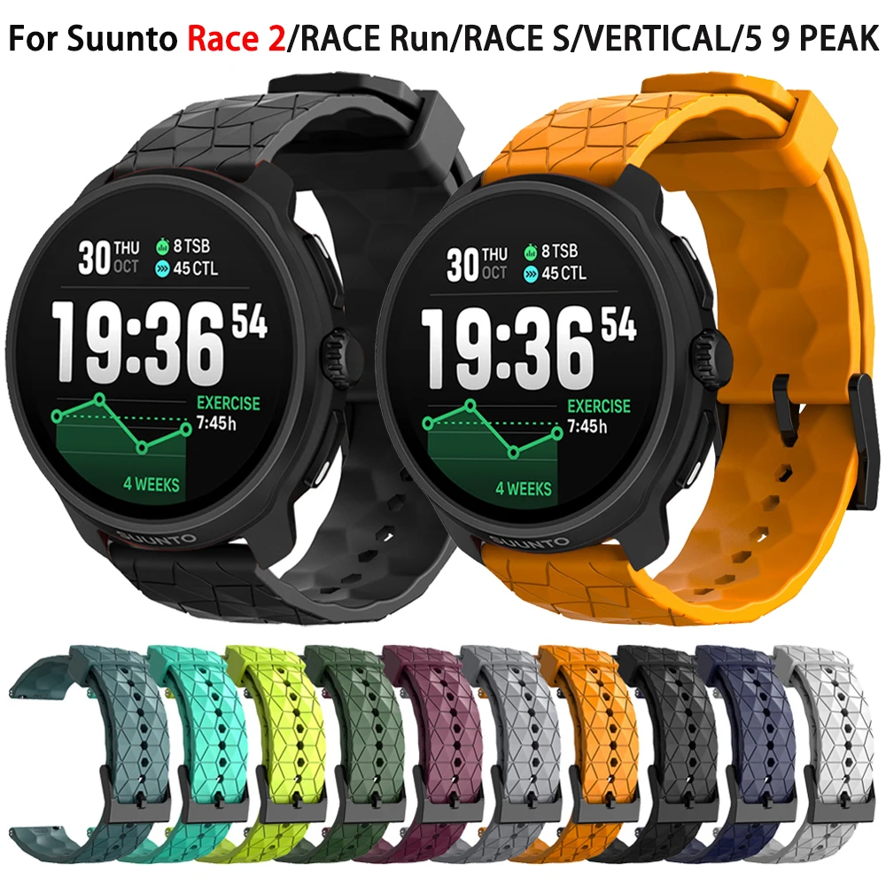 Silikon 20 22 mm Uhrenarmband für SUUNTO Race 2/Run Ersatzband für SUUNTO RACE S/5 9 PEAK/Ocean/VERTICAL/3 Fitnessarmband