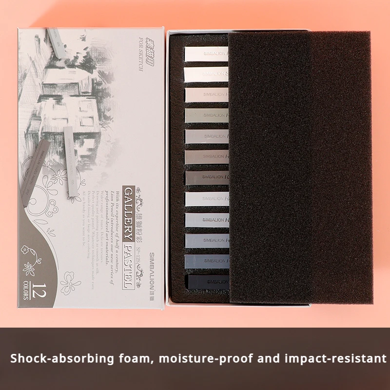 Sketching Chalk 12 Color Set Colorful Chalk Stick Eco-friendly Material Professional Drawing Set School Supplies Free 10 pieces