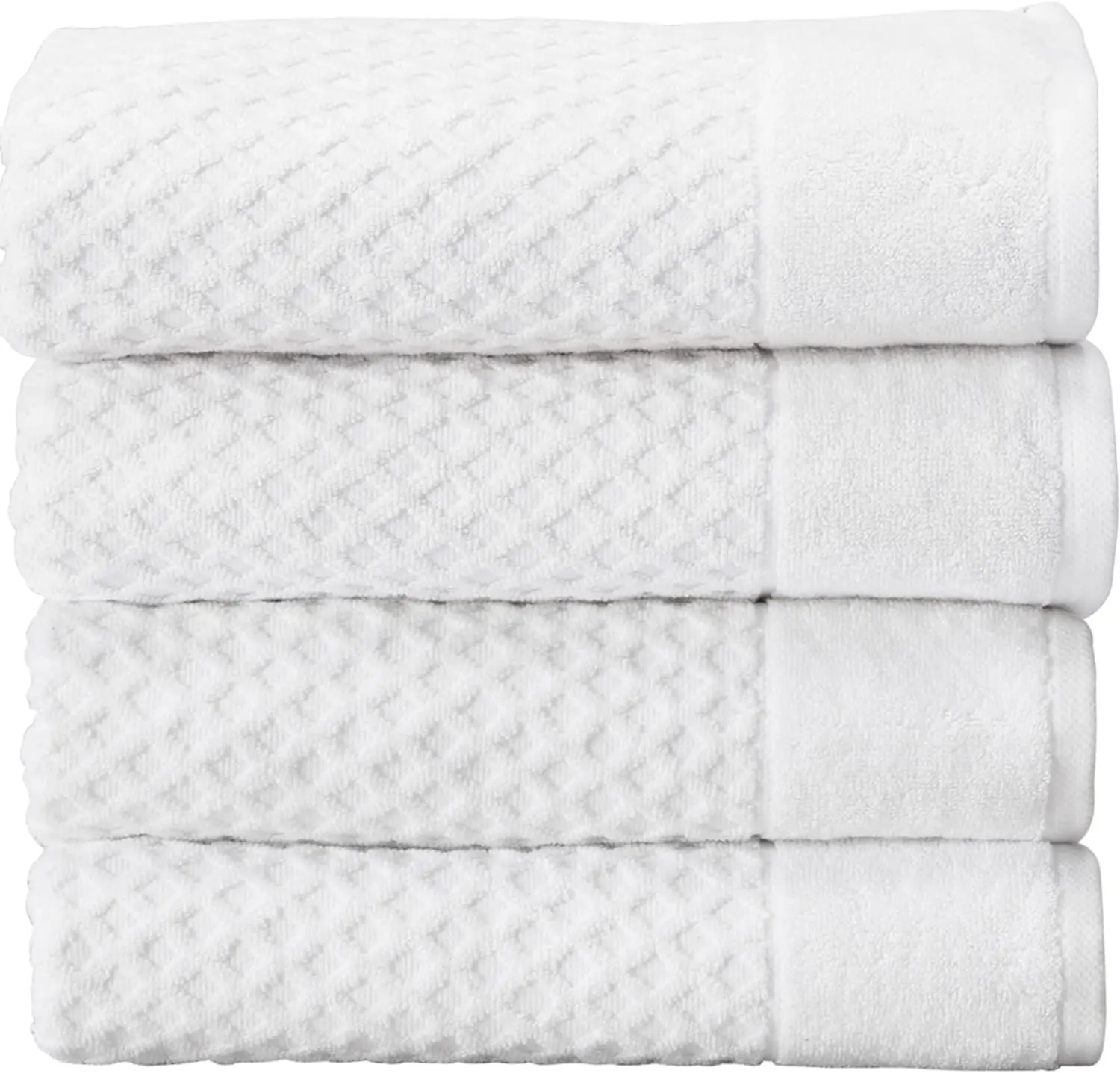 

100% Cotton White Bath Towel Set | 4 Soft Bath Towels (30 x 52 inches) | Highly Absorbent, Quick Dry Bath Towels