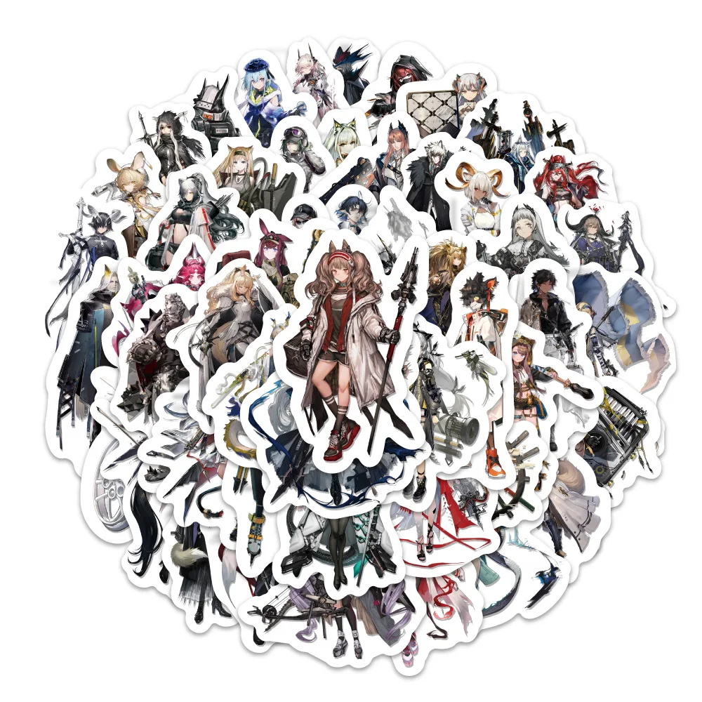 

10/50/100PCS New Arknights Game Stickers Fun Cool Personality Creative Decoration Graffiti Decoration Toys Gifts DIY Bookshelf