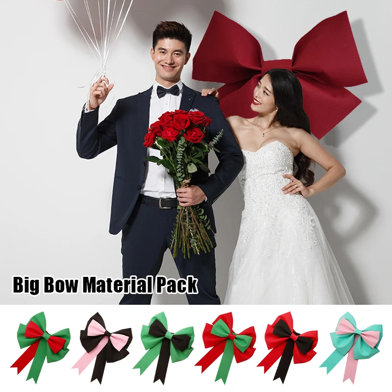

New Christmas Tree Decorations Big Bow Shop Display Wedding Party Festivity Wall Outdoor Prop Decoration Craft Red Diy Material