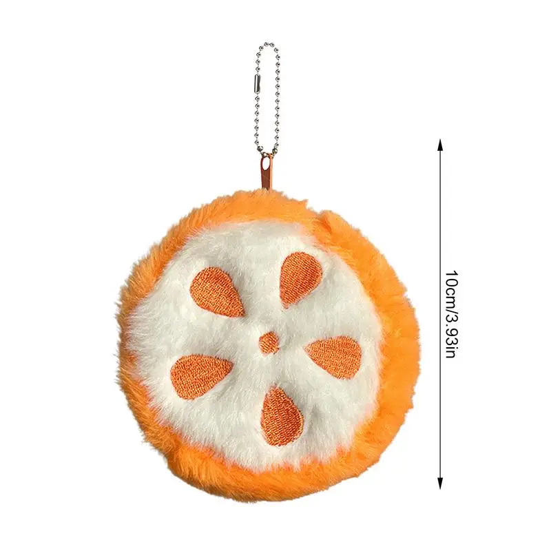 Cute Mini Coin Purse Children's Cartoon Fruit Design Creative Coin Pouch For Students Purse Accessories Plush Bag Hanging