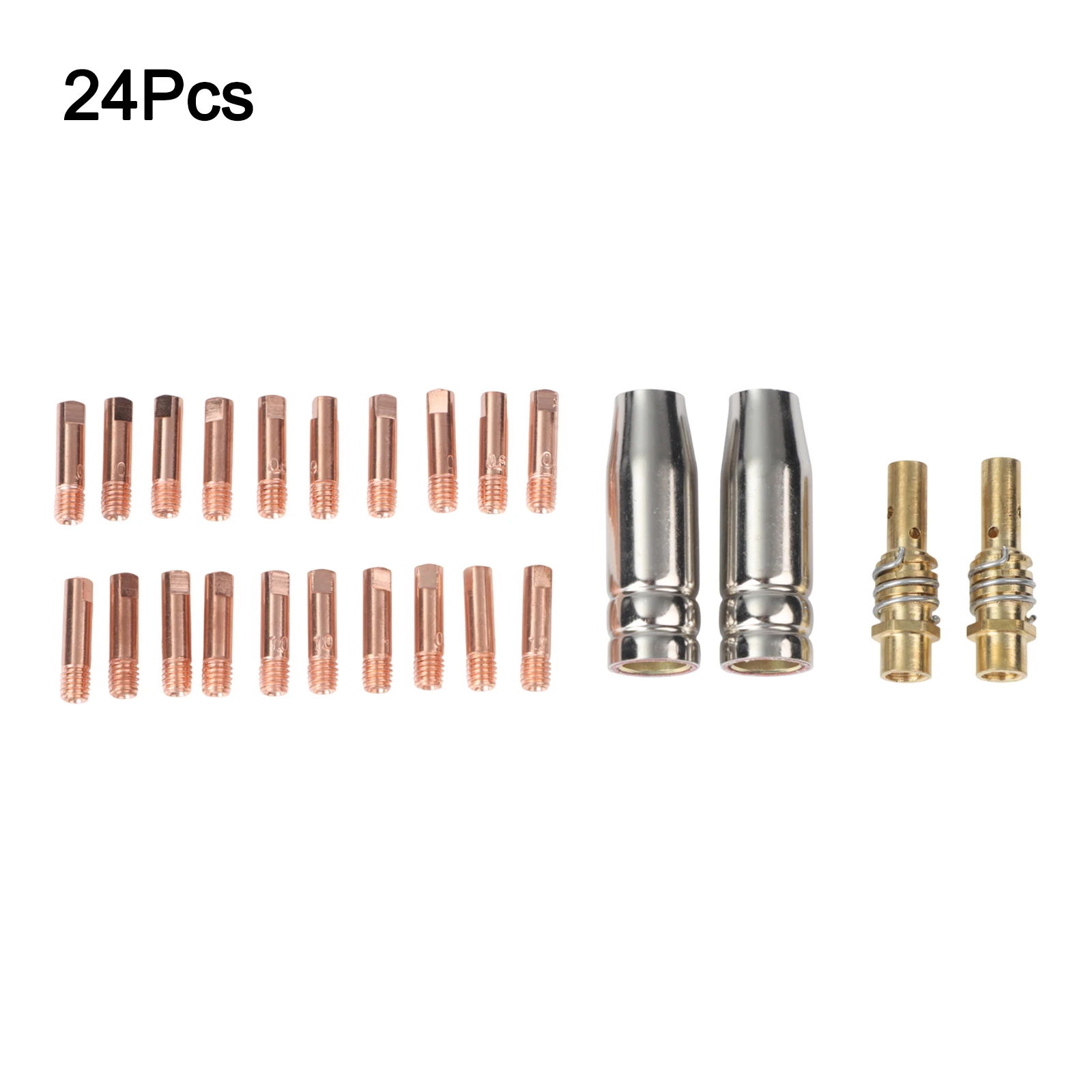 

Comprehensive 24PCS Welding Accessory Set 20 Power Nozzles 0 6 1 2mm Compatible with For MIG Welding Equipment