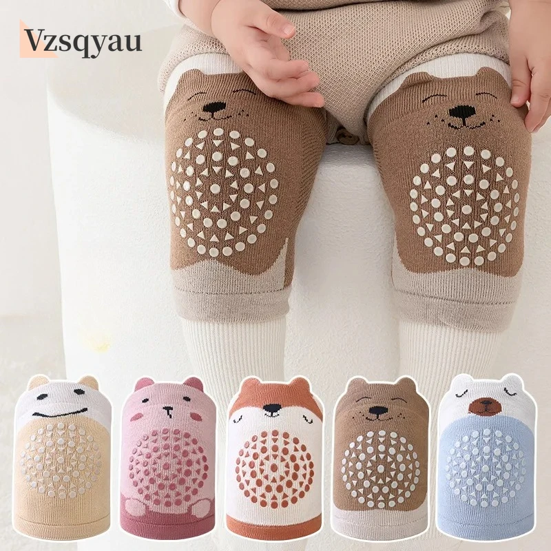 

1Pairs Baby Knee Pads Toddler Crawling Anti-Slip Kneepads Unisex Boy Girl Elbow Cushion Pad Safety Protector Cotton Leg Warmer