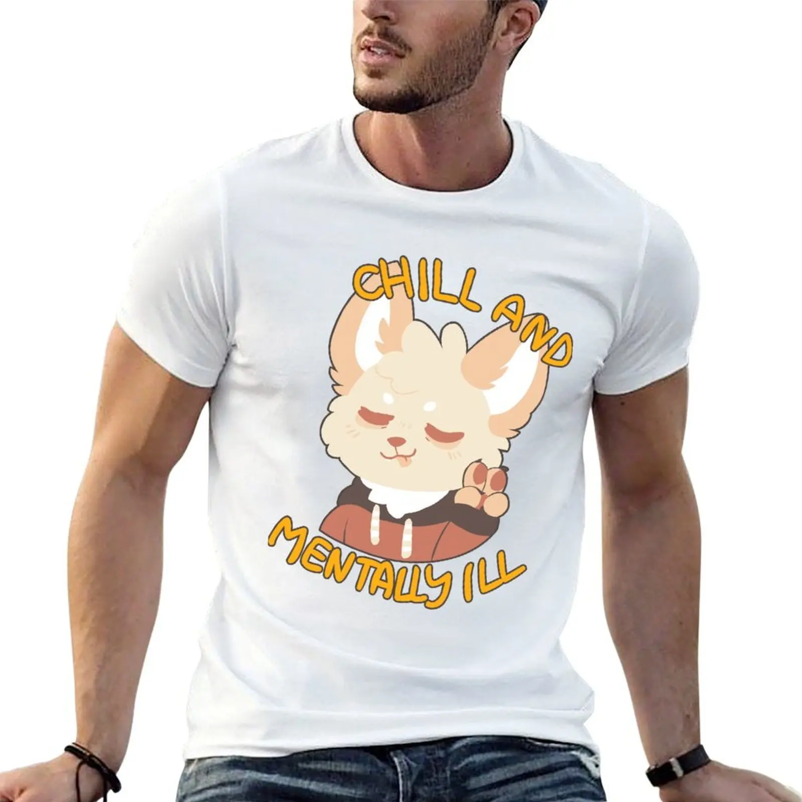 

chill & mentally ill T-Shirt man t shirts for men casual g man t shirts for men T-Shirt
