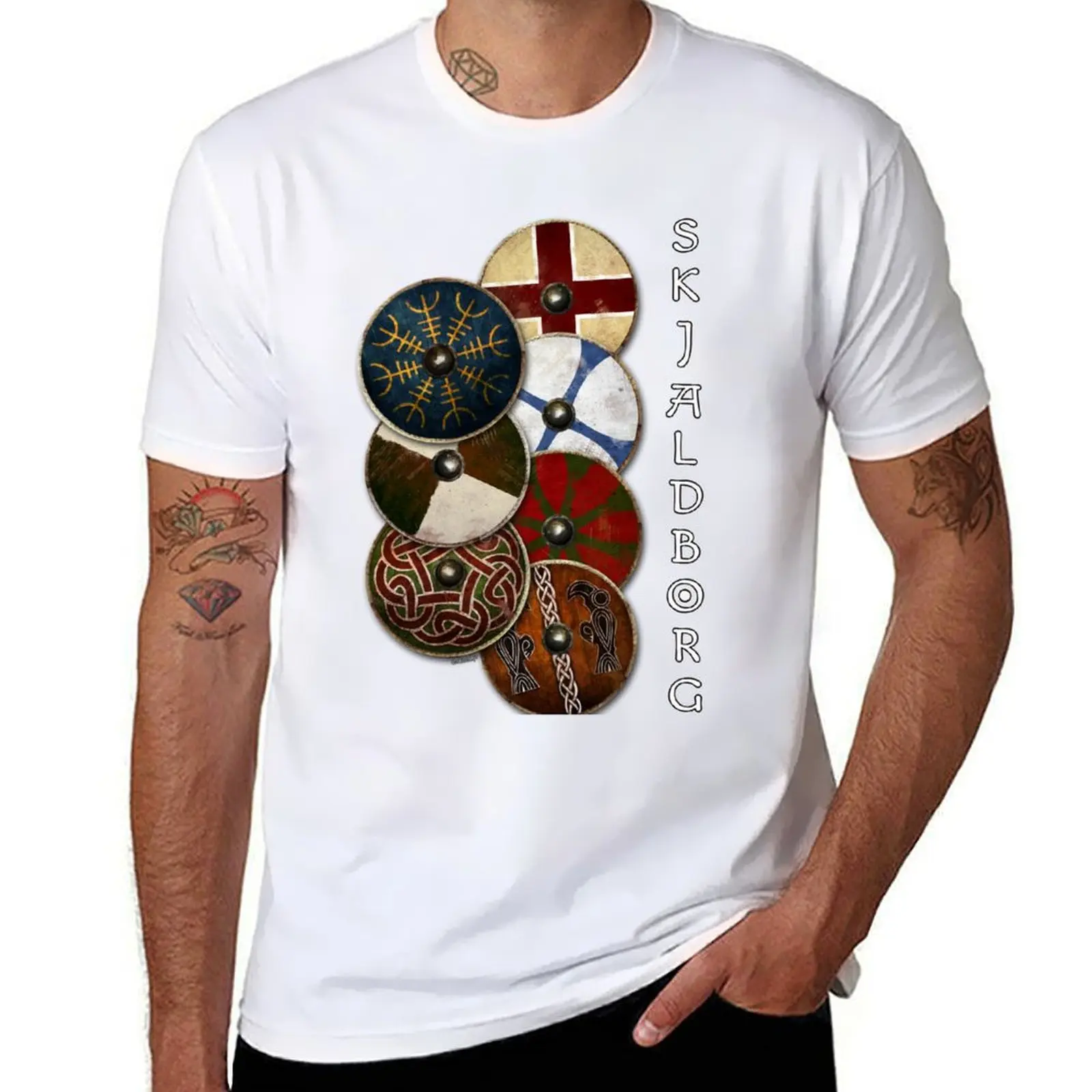 

Viking shield wall T-Shirt anime t shirts for man anime t shirts oversize T-Shirt