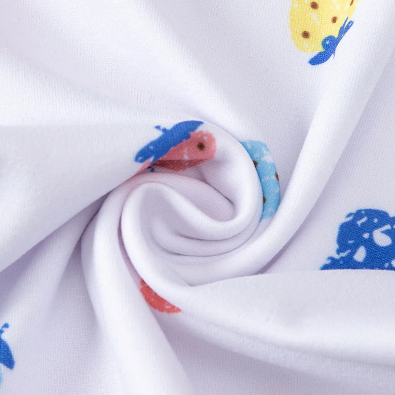 4-teiliges Set für Mädchen: Süße, bedruckte, mehrfarbige Kombinationsweste, ärmelloses T-Shirt für kleine Mädchen, lässiges Oberteil – Detail 15