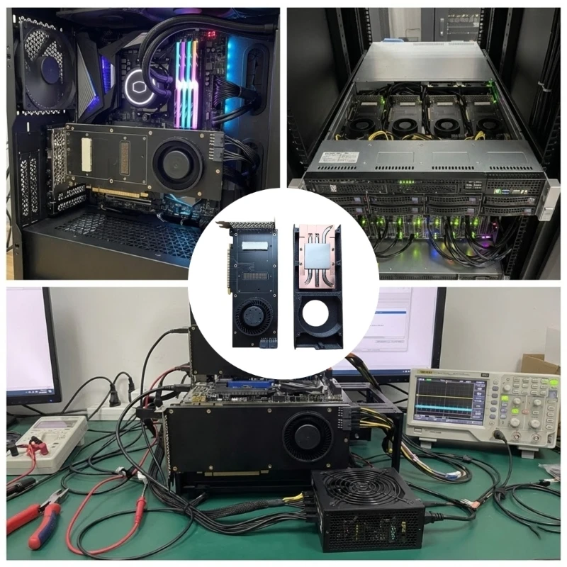High Power V100 SXM2 GPU PCIe Adapter Board Includes Active Cooling Solution For Stable Operation 