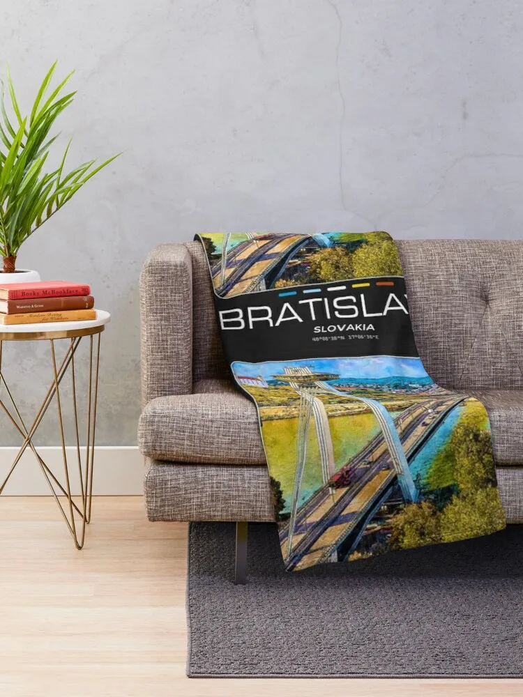 Bratislava City Throw Blanket Decorative Throw Baby Blankets