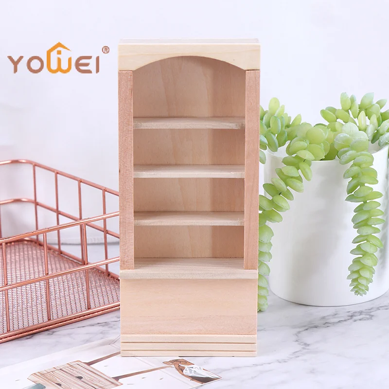 

Latest 1:12 Dollhouse Miniature Wooden Furniture Room Book Cabinet bookshelf Cabinet